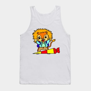 School start of school children school bag Tank Top